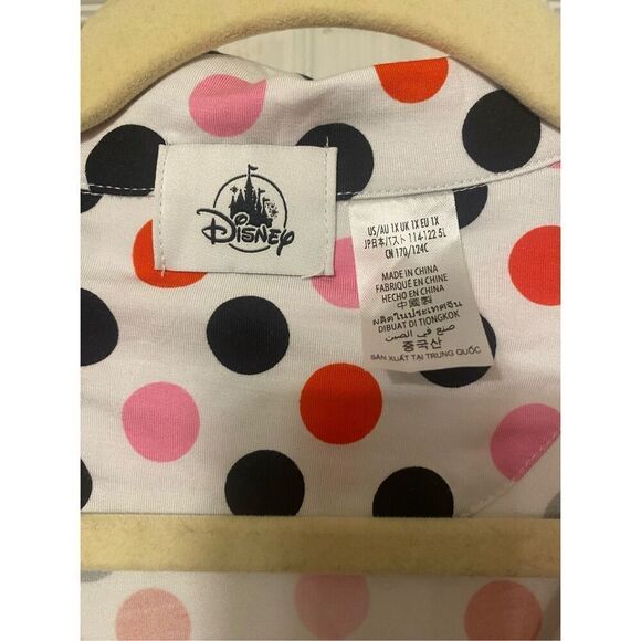 Disney Minnie Mouse Women’s Polka Dot Pajama Set Sets Size 1X - Picture 12 of 13